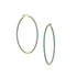 18k yellow gold blue diamond 2-inch hoop earrings,<br>with all diamonds facing forward <span class='visuallyhidden'>Call or text 323-404-2959 for shopping assistance</span>